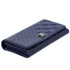 CHANEL Coco Boy Long Wallet Navy Patent Leather